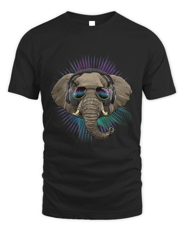 Music Elephant Dj With Headphones Musical Elephant Lovers 595
