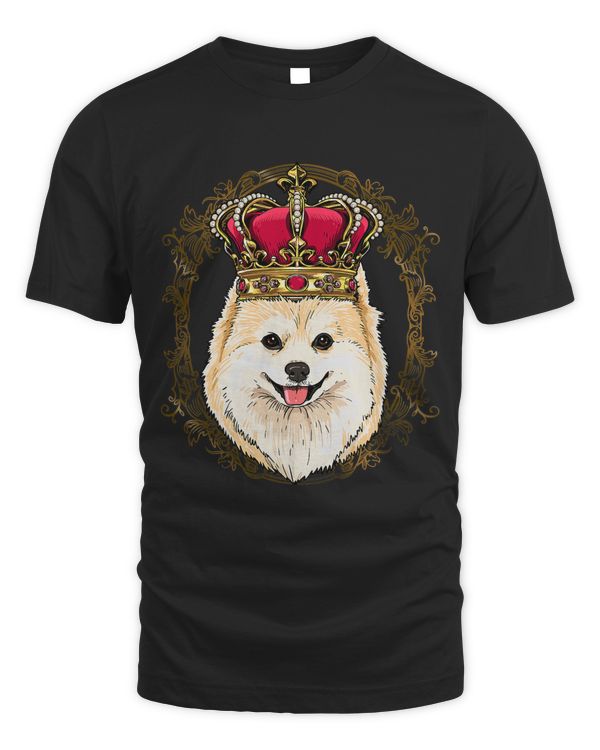 King Pomeranian Wearing CrownQueen Pomeranian Dog 508