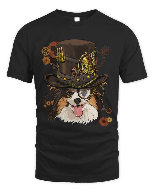 Steampunk Papillon Dog Continental Toy Spaniel Pet Dog Lover 2