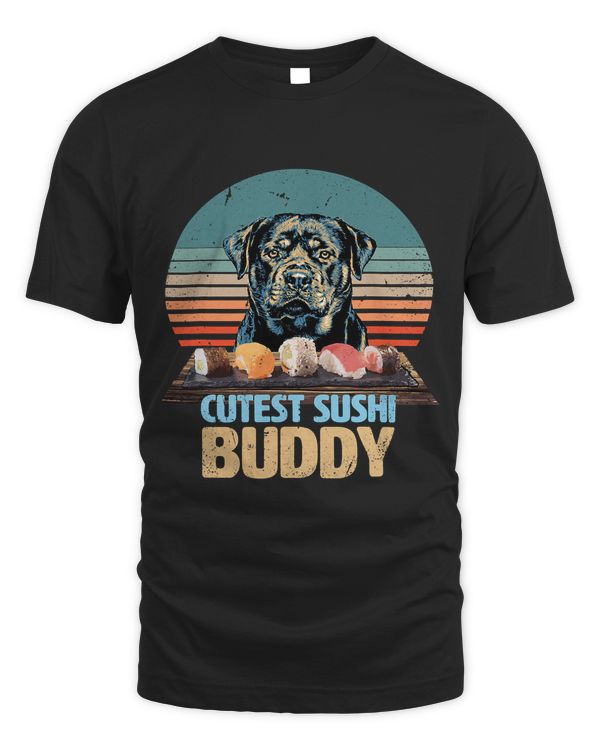 Cutest Sushi Buddy Sweet Rottweiler loves Sushi 121
