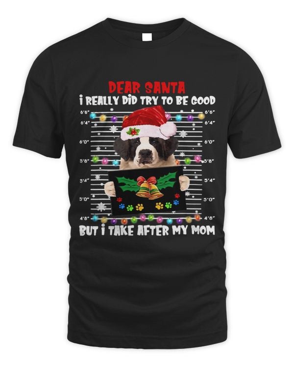 Saint Bernard Dear Santa I Really Did Try To Be Good But I305