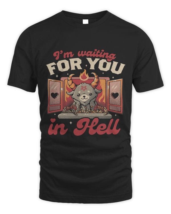 Cute Baphomet Im Waiting For You Funny Satanic Goat649