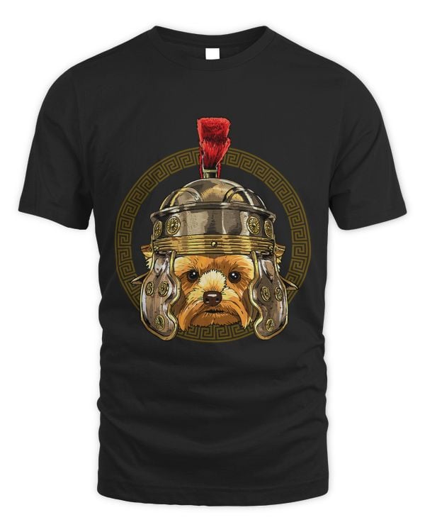 Yorkshire Terrier in Roman Helmet Centurion Legionnaire Dog 27