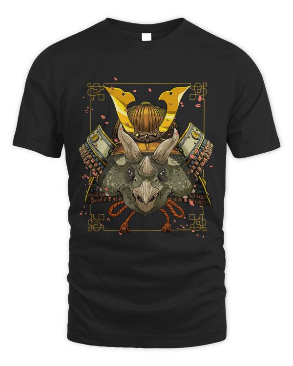 Samurai Triceratops Warrior Samurai Lovers Gift Women Men 253