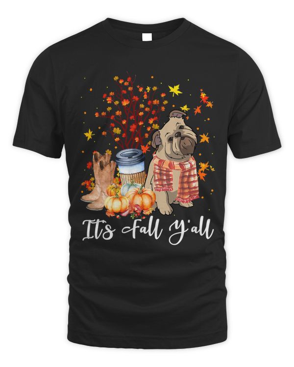 Its Fall Yall Brussels Griffon Dog Pumpkin Fall Autumn326