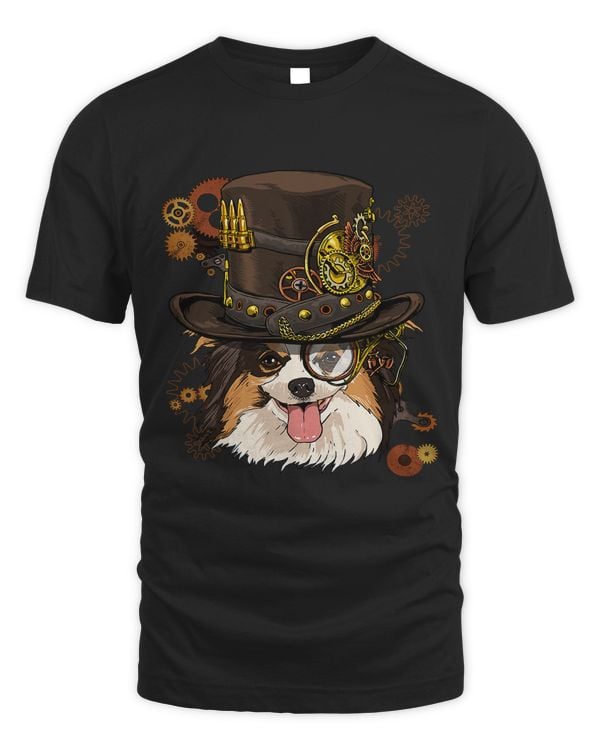 Steampunk Papillon Dog Continental Toy Spaniel Pet Dog Lover 2