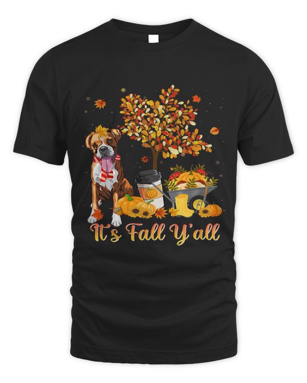 Boxer Dog Autumn Fall Pumpkin Truck Mappe Happy Thanksgiving229