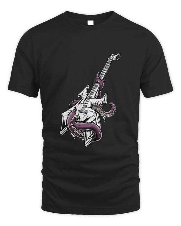 Guitar and Octopus Guitar Player Guitar Lover Guitarist