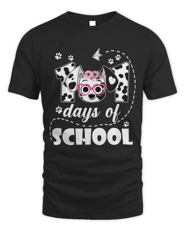 Dalmatian Dog 101 Days of School Dalmatian Dog Teachers Students Girl
