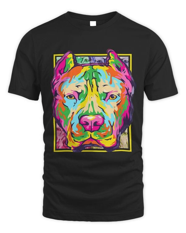 Cute Pit Bull Dog Lover Pop Art Pit Bull Dog Owner 303
