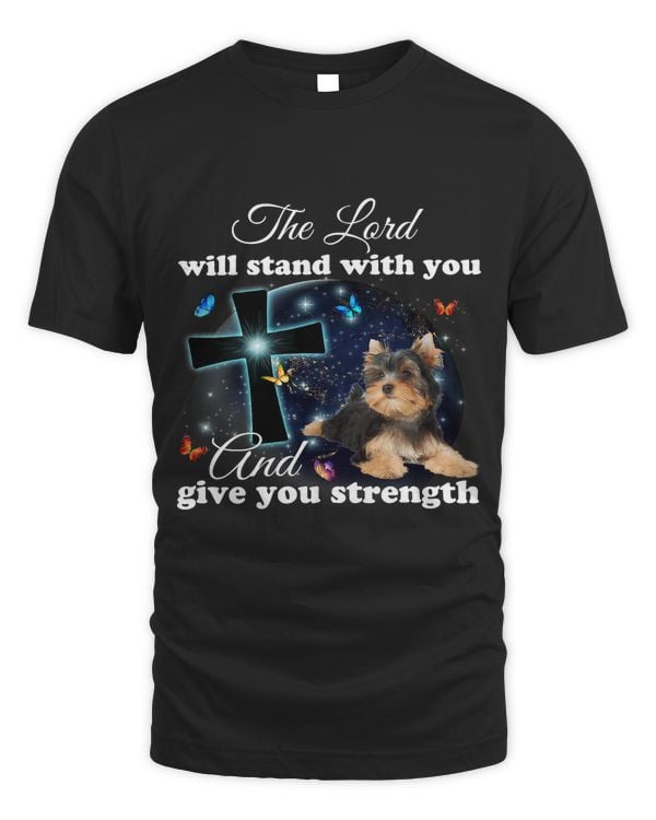 Yorkie Dog The Lord Will Stand With You Christian183