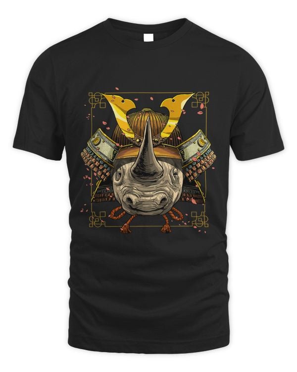 Samurai Rhinoceros Warrior Samurai Lovers Gift Women Men 259
