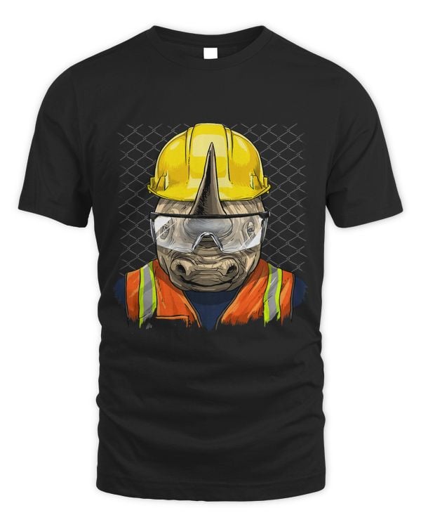 Rhinoceros Construction Worker Wildlife Rhino Safari Animal 208