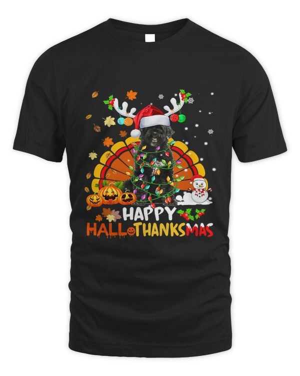 Happy Hallothanksmas Portuguese Water Dog Lover 123