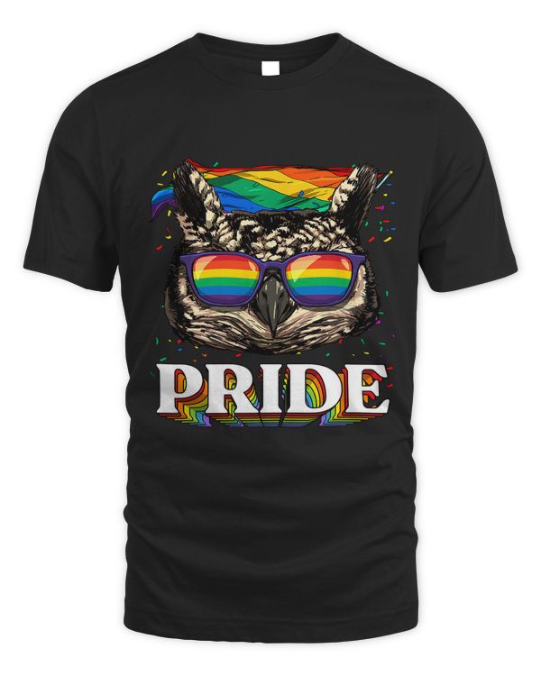 LGBT Owl Gay Pride LGBTQ Rainbow Flag Sunglasses 190