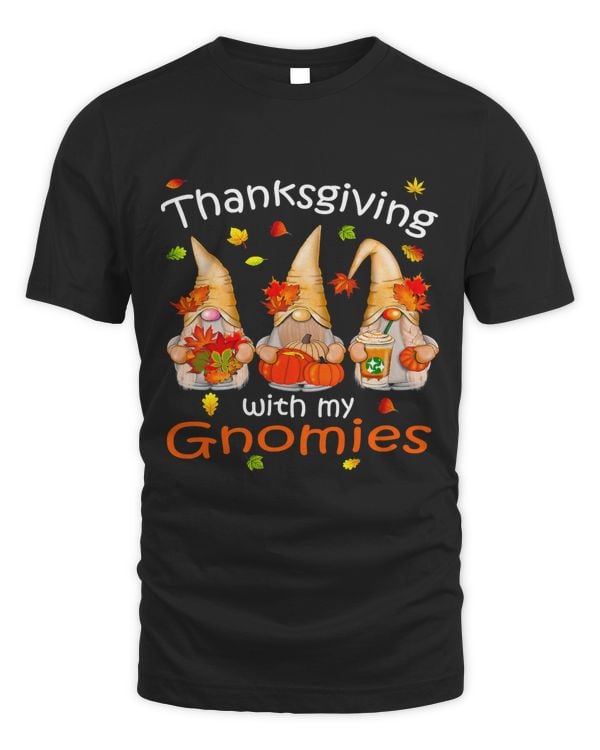 Funny Thanksgiving Shirts for Women Gnome - Gnomies Lover41