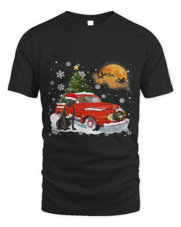 Cane Corso Vintage Wagon Red Truck Christmas Tree Pajamas92