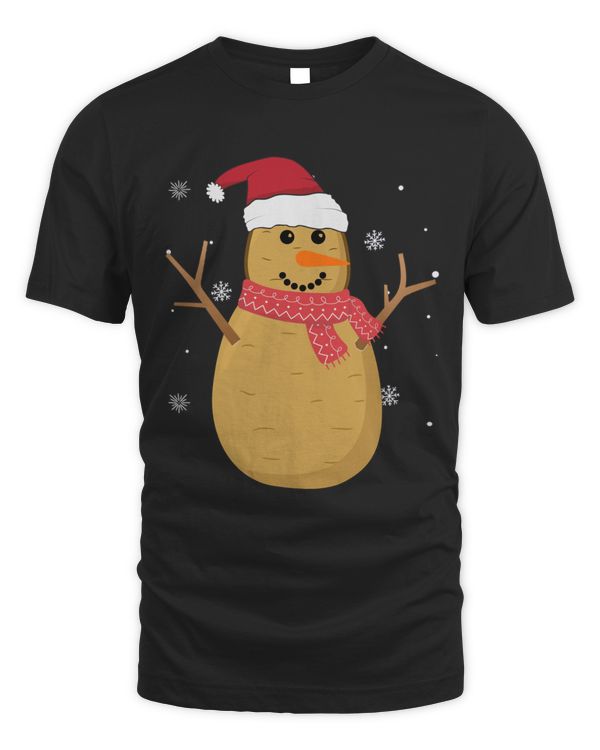 Potato Snowman Christmas Funny Family Xmas Outfit