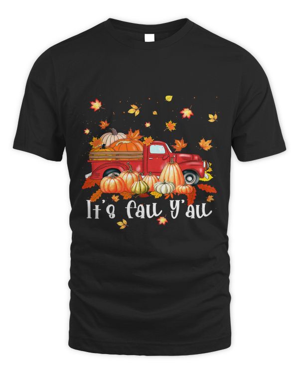 Its Fall Yall Pumpkins Print Maple Farm Truck Autumn Fall169