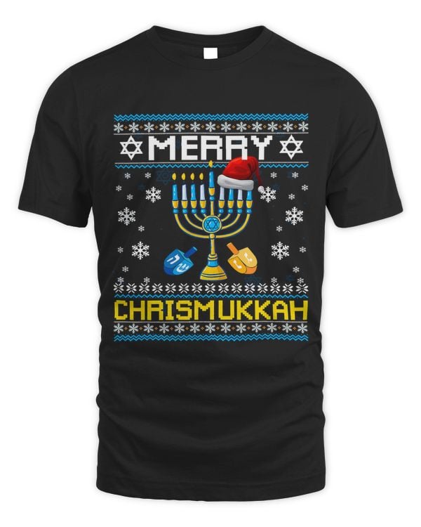 Hanukkah Jewish Merry Christmas Chrismukkah Ugly Sweater238