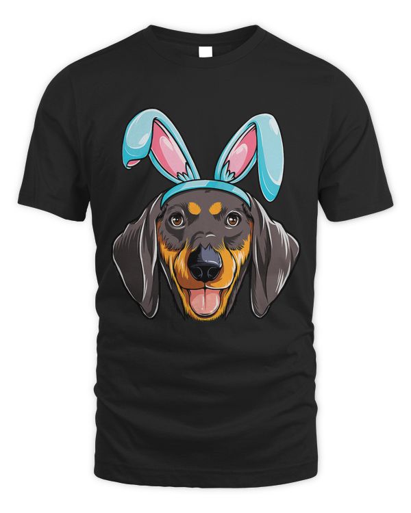 Dachshund Dog Easter Bunny Ears Funny Men Women Dog Lover