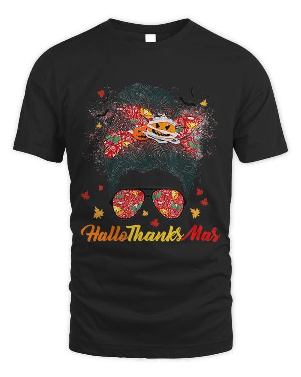 Messy Bun Hallothanksmas Hallloween Christmas Thanksgiving 427