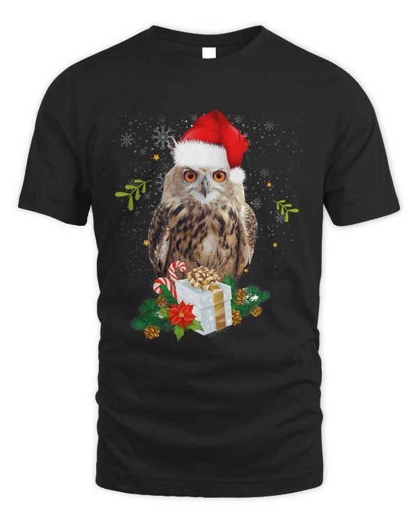 Funny Owl Christmas Xmas Santa 47