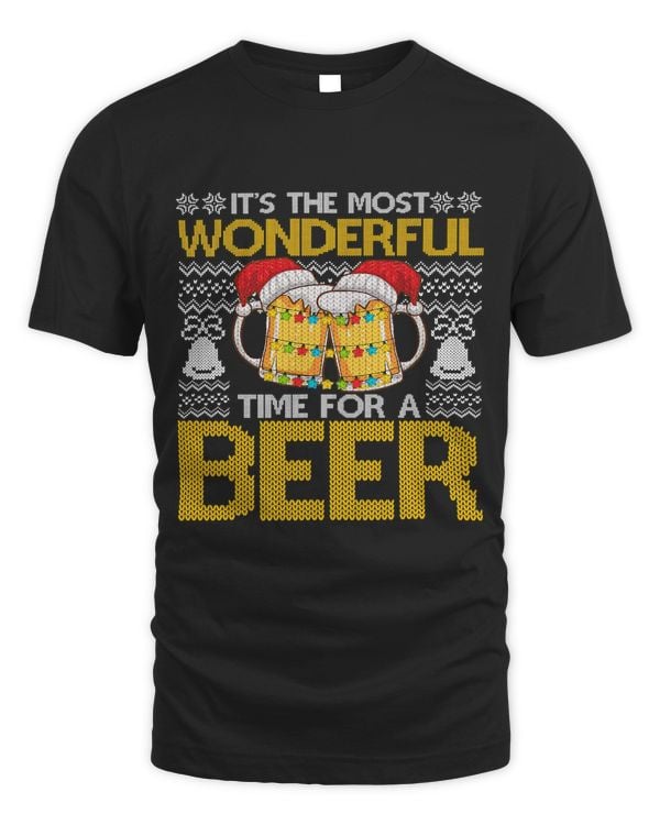 Its The Most Wonderful Time For A Beer Christmas Santa Hat283