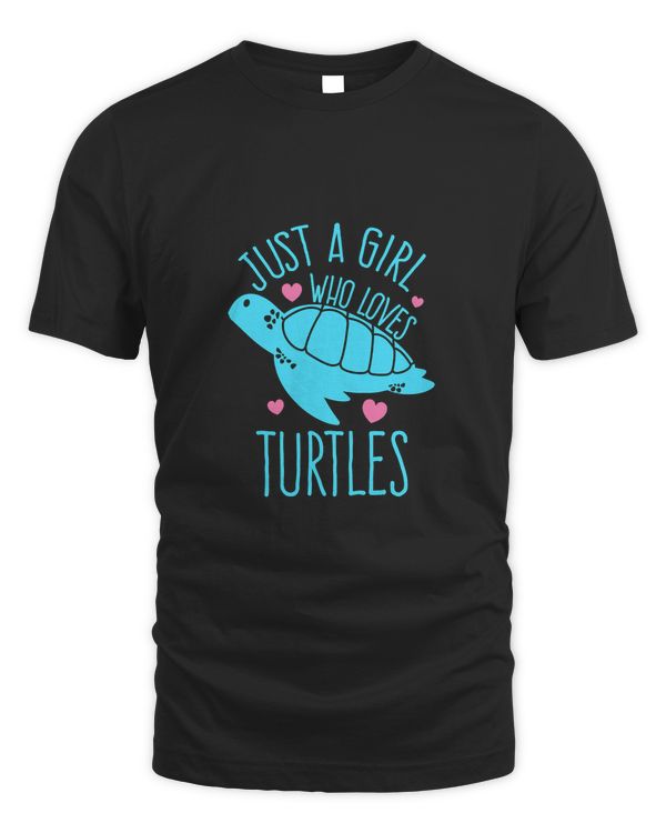 Turtle Just A Girl Who Loves Turtles Turquoise Cute Turtle Lover Ocean