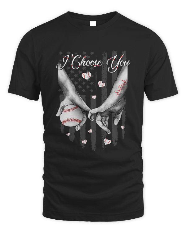 Baseball Coach I Choose You American Flag Baseball