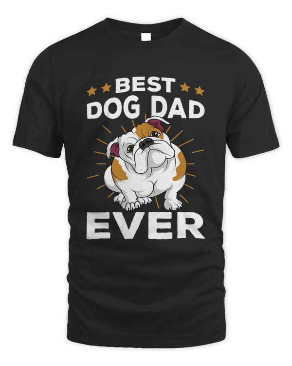 Best Dog Dad Ever Funny English Bulldog Mens Gifts 1