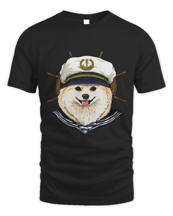 Pomeranian Sailor Boat Captain Pomeranian Dog 150