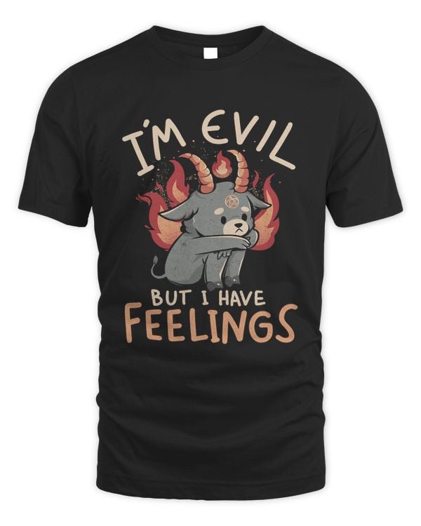 Baphomet Im Evil But I Have Feelings Funny Satanic Goat557