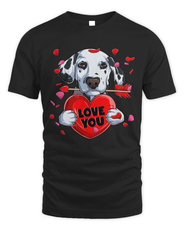 Dalmatian Dog Cute Dalmatian Valentines Day Dog Lover Dog Mom Heart Love