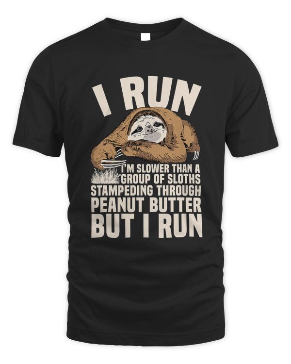 Sloth But I Run Funny Sloth Running Team Lazy Animal Men