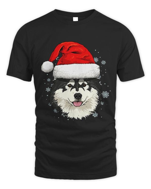 Alaskan Malamute Dog Christmas Santa Clause Navidad Xmas344