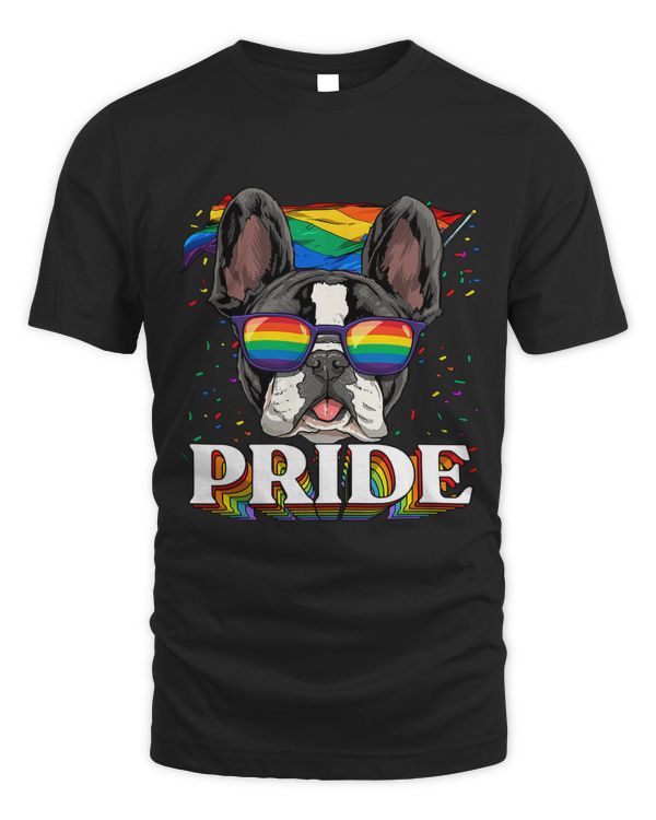 LGBT French Bulldog Gay Pride LGBTQ Rainbow Flag Sunglasses 224