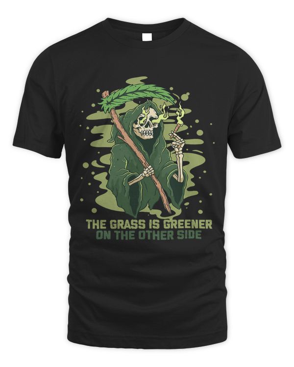 Grass Is Greener Grim Reaper Marijuana Smoker 420 Halloween52