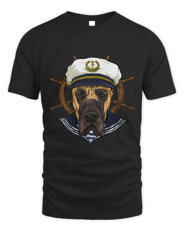 Great Dane Sailor Boat Captain Great Dane Dog 138