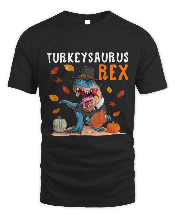 Dinosaur Thanksgiving Boys Turkey Saurus T rex Pilgrim Men 48