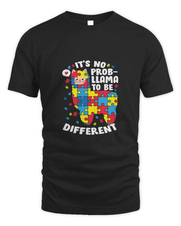Autism Autistic Its No ProbLlama To Be Different Puzzle Autism Awareness