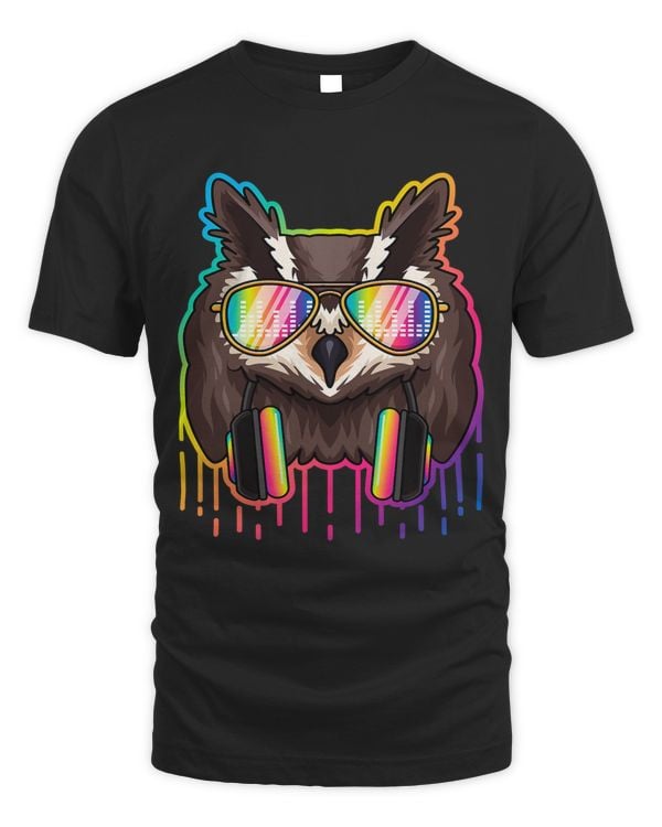 Music Owl Dj With Headphones Musical Owl Lovers 32