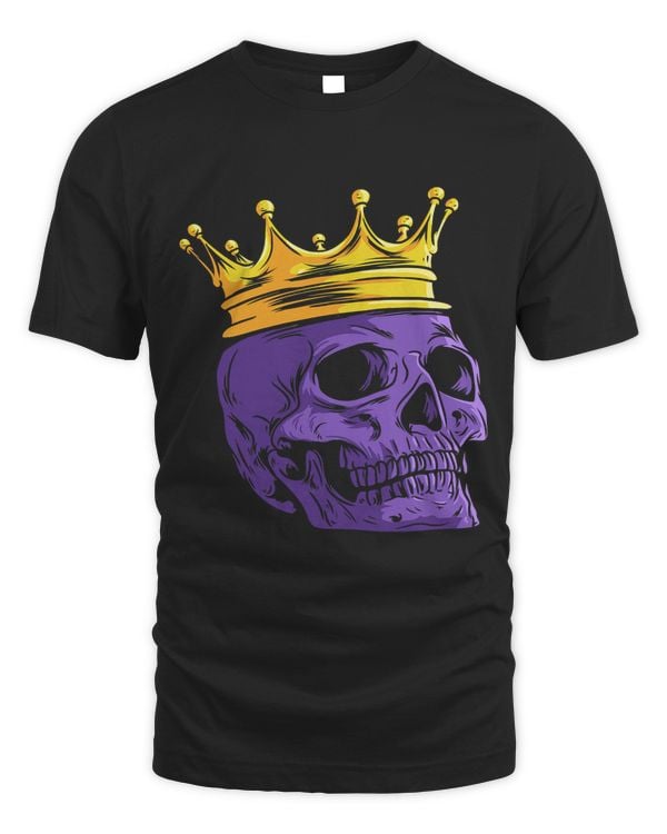 King Skull Death Head with Crown Tattoo Art Gothic Skeleton 19
