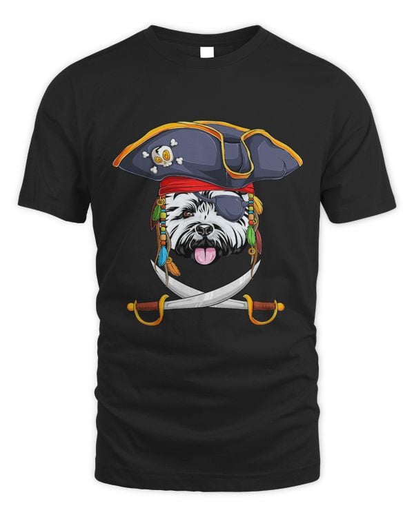 White Terrier Pirate Funny Westie Dog 3