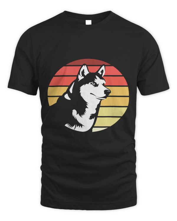 Retro Siberian Husky Dog Lover Pet Animal Dog Breeder Husky