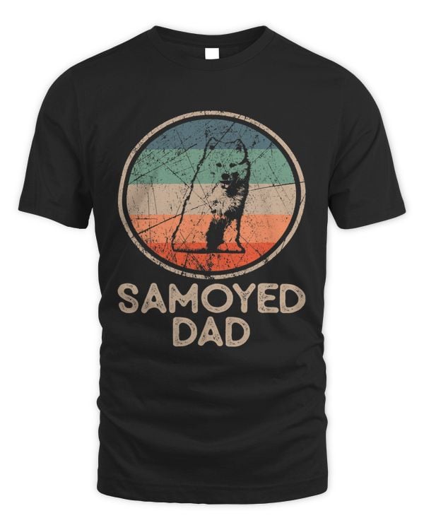 Samoyed Dog Vintage Samoyed Dad 380