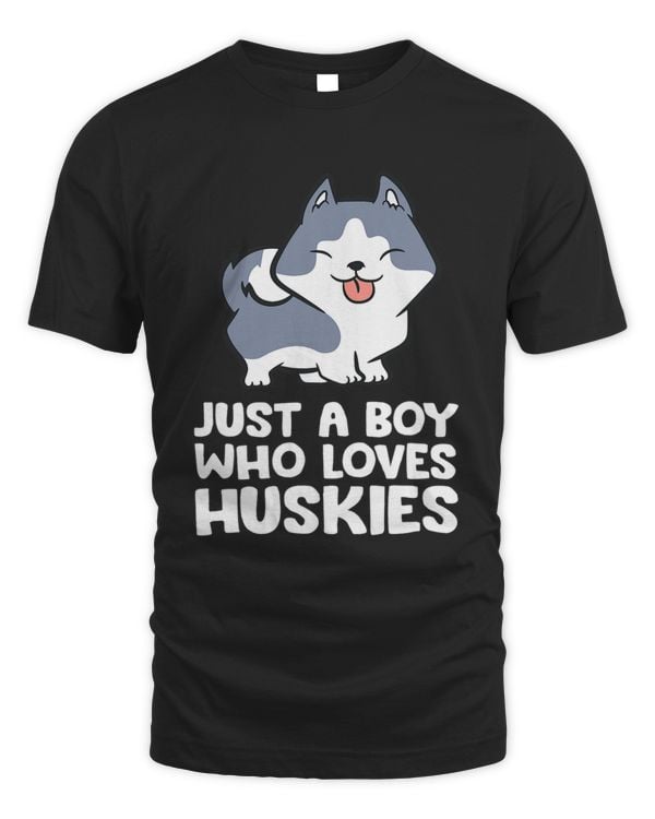 Siberian Husky Boy Just a Boy Who Loves Huskies 274