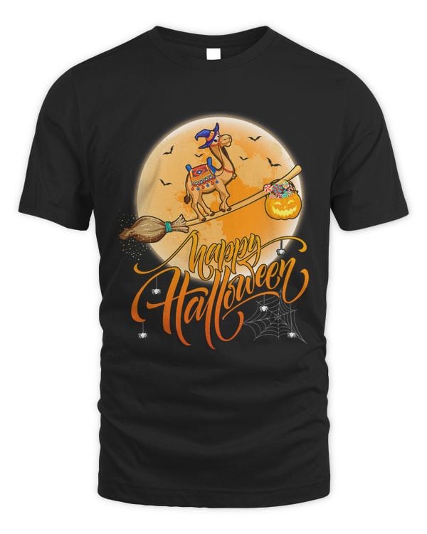 Camel Ride Witch Shotgun Moon Vintage Camel Halloween
