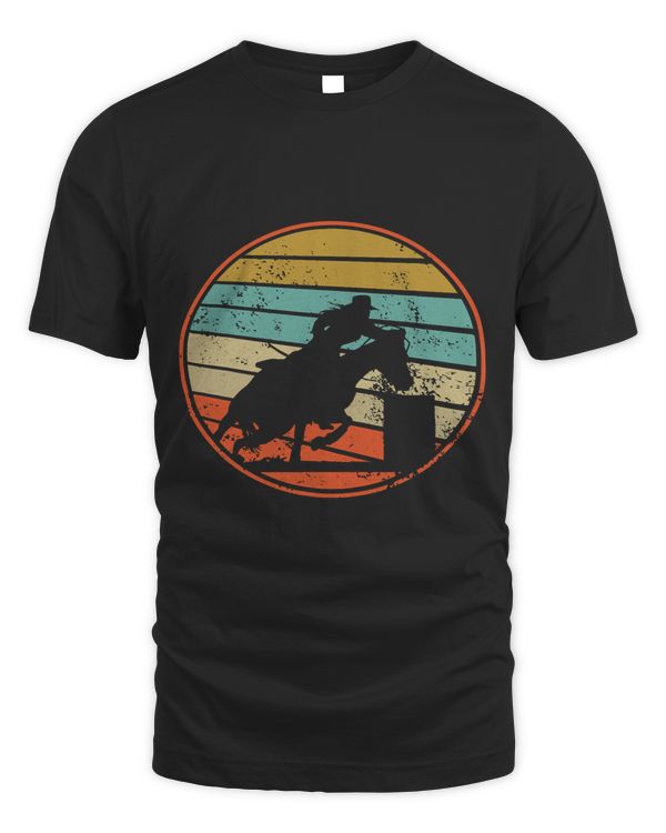 Barrel Racing Horse Lover Barrel Racer Vintage Rodeo Cowgirl