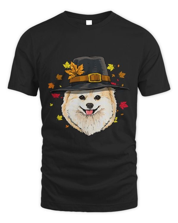 Thanksgiving Pomeranian Pilgrim Costume Men Women 409
